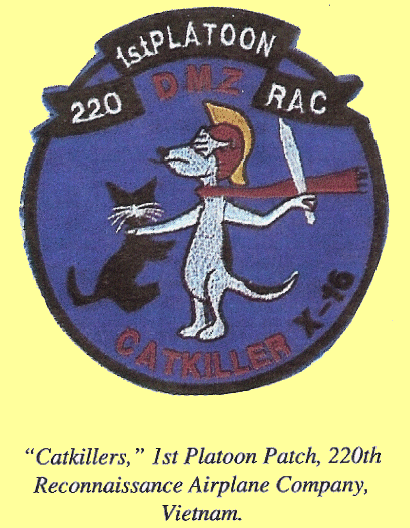 1st PLT DMZ CAT KILLERS patch 3, from Minard Thompson's collection 1st PLT DMZ CAT KILLERS patch 3, from Minard Thompson's collection
