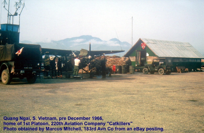 courtesy Marcus Mitchell, 183rd Avn Co: Quang Ngai Airfield, 1st Platoon Operations building, pre-December 1966 courtesy Marcus Mitchell, 183rd Avn Co: Quang Ngai Airfield, 1st Platoon Operations building, pre-December 1966