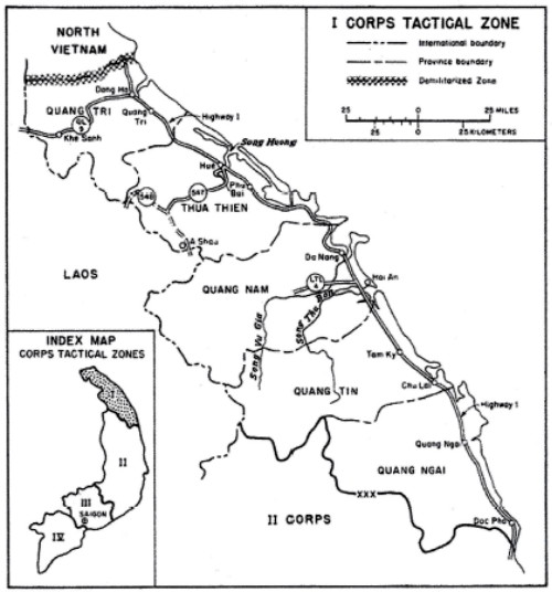 I Corps area of operations