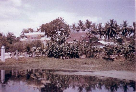 Temple in Da Nang where fighting took place during Ky/Thi coup