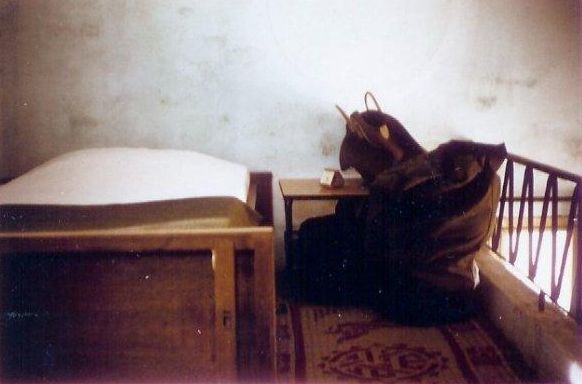 Norm's bunk on the balcony of room at 9 Gia Long. It was hot up there