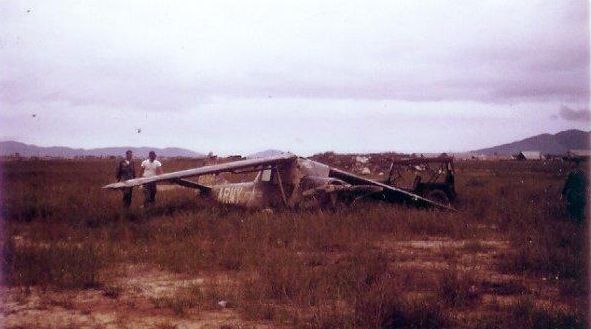 CPT Murray aircraft after being hauled in by helicopter