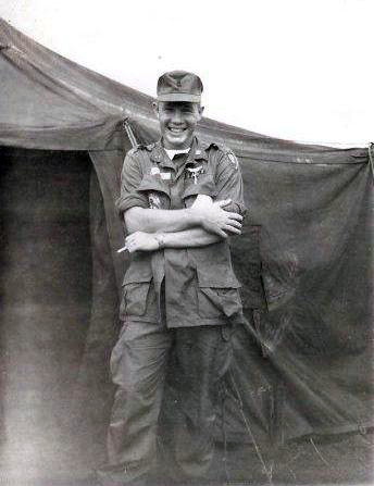 MacPhee at Khe Sahn, after transfer to 18th Otter Company. Flying missions north of DMZ there