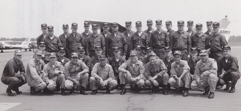 Flight class for Steve Chapin and Bill Riddle, Maroon Hats, Wright Army Airfield, 1970 Flight class for Steve Chapin and Bill Riddle, Maroon Hats, Wright Army Airfield, 1970