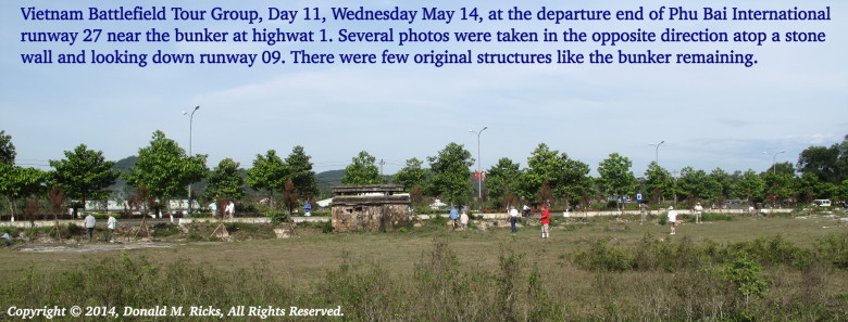 Vietnam Battlefield Tours, 14 May, Phu Bai Airport west side Vietnam Battlefield Tours, 14 May, Phu Bai Airport west side