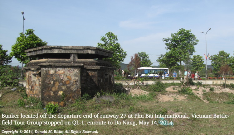 Vietnam Battlefield Tours, 14 May, Phu Bai Airport west side Vietnam Battlefield Tours, 14 May, Phu Bai Airport west side