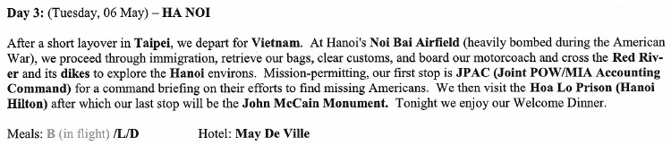Vietnam Battlefield Tours, Day 3 graphic Vietnam Battlefield Tours, Day 3 graphic