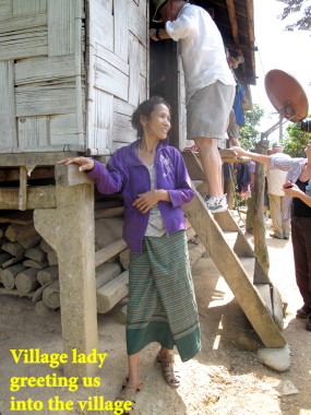 Vietnam Battlefield Tours, visit to Bru Montagnard Village with a basket of five young pigs purchased at a local market Vietnam Battlefield Tours, visit to Bru Montagnard Village with a basket of five young pigs purchased at a local market