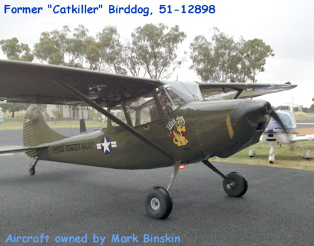 Former Catkiller Birddog 51-12898, owned by Mark Binskin Former Catkiller Birddog 51-12898, owned by Mark Binskin
