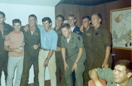 L to R  Carter, Arrington, unknown (T), Goodspeed, Wagner, Finch, Jack Bentley, unknown, Papa and Jay Fenwick seated