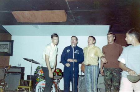 L to R Pete Blevins, Paul Brennan, Finch, Burke and Arrington. 1969