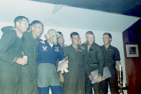 L to R, Marines Clint Smith, Clyde Trathowen, really ugly Cat Killer Dude (Gentleman Jack Bentley), almost hiding is Marines Jeff Wagner, Mike Granwehr, unknown, and Ken Phipps, 1969
