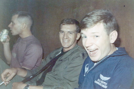 L to R Sarge Means, Gary Scheve, from U-21 unit next door, and Charles Dudley