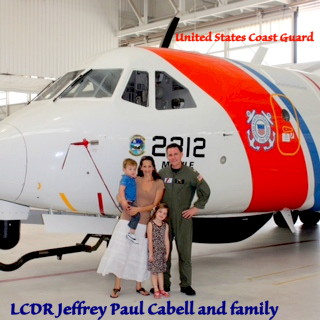 LCDR Jeffrey Paul Cabell and family, USCG LCDR Jeffrey Paul Cabell and family, USCG
