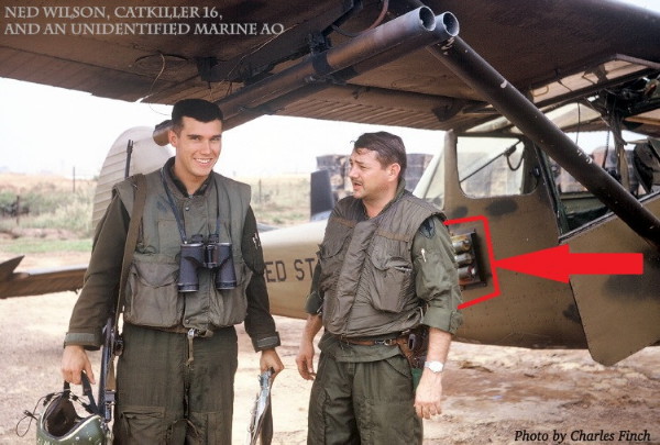 The photo received from France showing a smoke grenade mount on our Birddog The photo received from France showing a smoke grenade mount on our Birddog