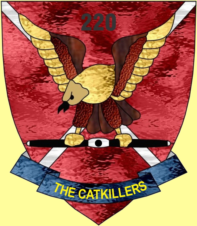actual Stained glass 220th Aviation Company patch, courtesy Jerry actual Stained glass 220th Aviation Company patch, courtesy Jerry
