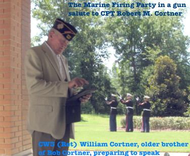 Interment ceremony, Robert M. Cortner, 16 July 2014 Interment ceremony, Robert M. Cortner, 16 July 2014
