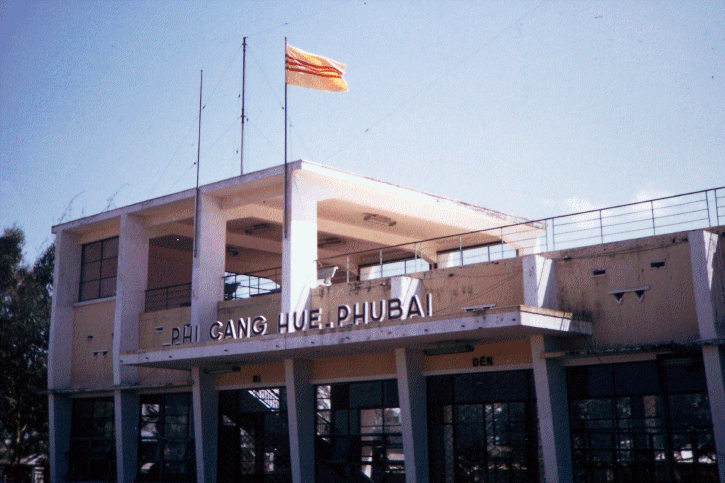 Dennis Currie photo: Phu Bai airport terminal, 1966 Dennis Currie photo: Phu Bai airport terminal, 1966