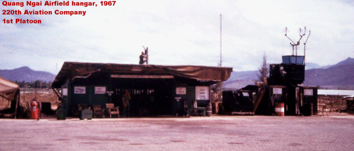 Dennis Currie photo: Quang Ngai Airfield Hangar, 1967 Dennis Currie photo: Quang Ngai Airfield Hangar, 1967