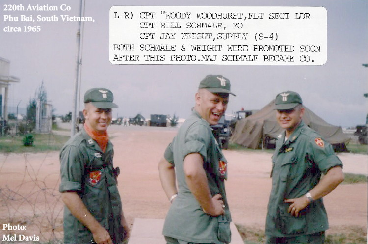 CPT Woody Woodhurst, MAJ Bill Schmale, CPT J. Weight, 220th Avn Co CPT Woody Woodhurst, MAJ Bill Schmale, CPT J. Weight, 220th Avn Co