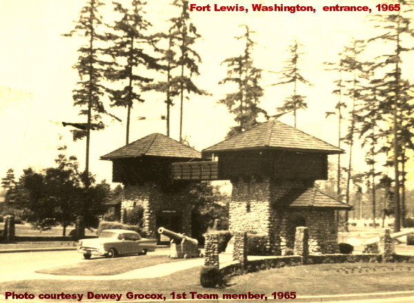 Fort Lewis entrance, 1965 Fort Lewis entrance, 1965