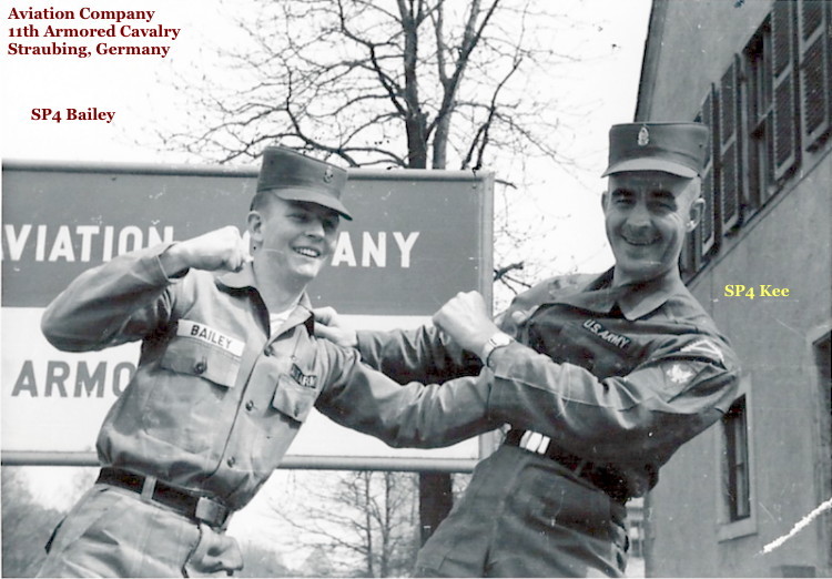 SP4 Harry I. Kee, with SP4 Bailey, Aviation Company, 11th Armored Cavalry Regiment, circa 1963-64 SP4 Harry I. Kee, with SP4 Bailey, Aviation Company, 11th ACR, circa 1963-64