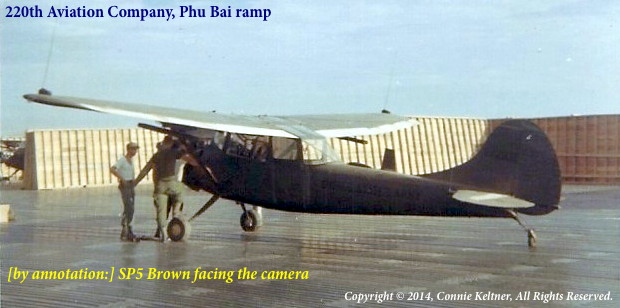 Phu Bai ramp showing SP5 Brown and others, courtesy CPT Tony Keltner, deceased Phu Bai ramp showing SP5 Brown and others, courtesy CPT Tony Keltner, deceased