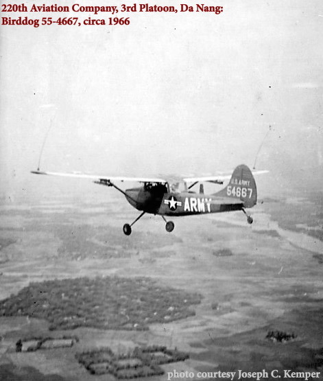 Arial view along the route from Phu Bai to Da Nang. Joe Kemper was Crew Chief for Birddog 54663 Arial view along the route from Phu Bai to Da Nang. Joe Kemper was Crew Chief for Birddog 54663