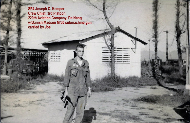 SP4 Joseph Kemper with his weapon of choice SP4 Joseph Kemper with his weapon of choice
