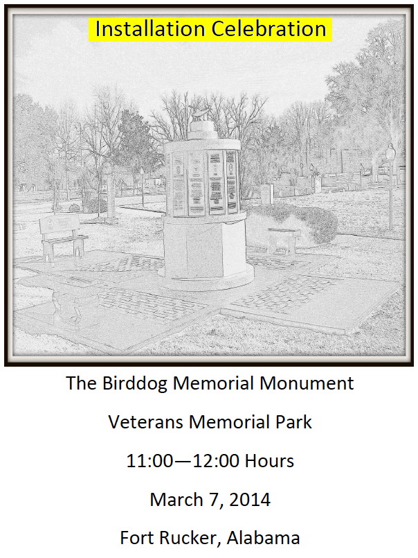 All-Birddog Memorial Committee Announcement and Invitation All-Birddog Memorial Committee Announcement and Invitation