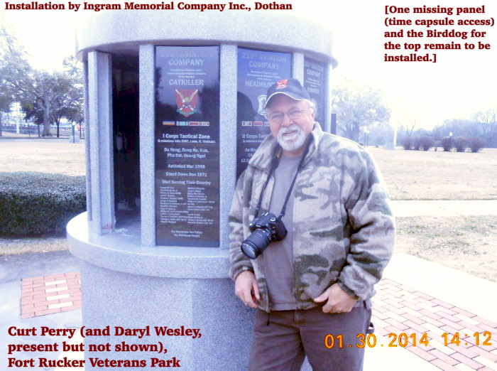 All Vietnam Unit Birddog Monument installation at Fort Rucker, 30 January 2014 All Vietnam Unit Birddog Monument installation at Fort Rucker, 30 January 2014