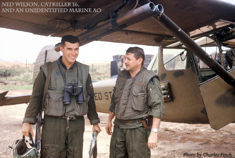 Ned Wilson with an unidentified Aerial Observer in Vietnam Ned Wilson with an unidentified Aerial Observer in Vietnam