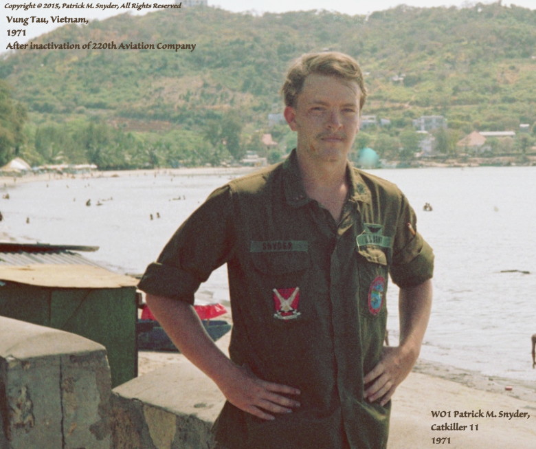 WO1 Pat Snyder, Catkiller 11, after inactivation WO1 Pat Snyder, Catkiller 11, after inactivation