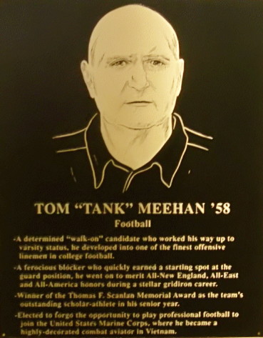 Hall of Fame plaque, Tom Meehan, Boston College 2011 Hall of Fame plaque, Tom Meehan, Boston College 2011
