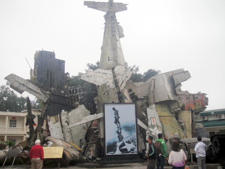 Museum display (parts of 23 B-52s shot down in 2 nights during 1972 Xmas bombings) Museum display (parts of 23 B-52s shot down in 2 nights during 1972 Xmas bombings)