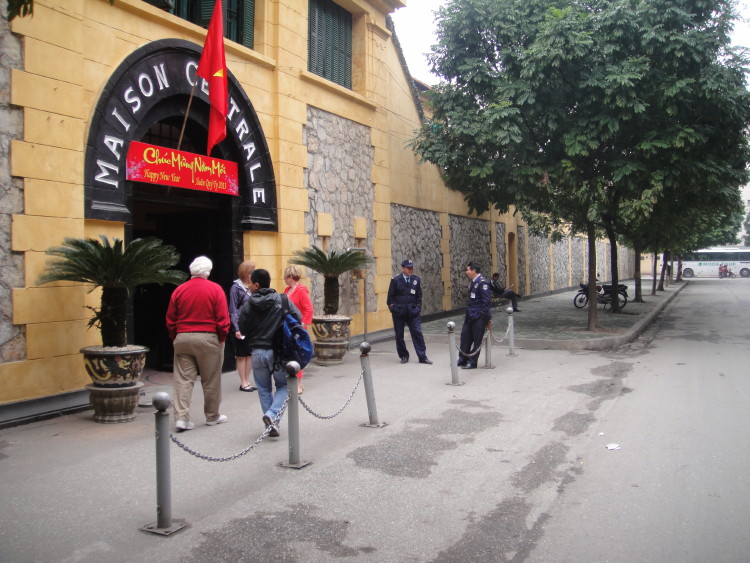 Entrance to Hanoi Hilton prison (not much of it left, somewhat of a disappointment) Entrance to Hanoi Hilton prison (not much of it left, somewhat of a disappointment)