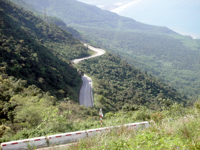 Hai Van Pass view of highway going towards Hue Hai Van Pass view of highway going towards Hue