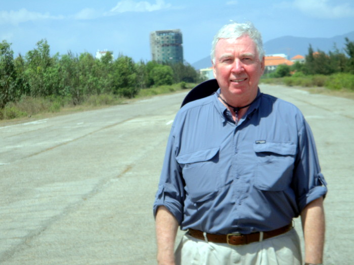 Standing on what is left of the Marble Mountain runway Standing on what is left of the Marble Mountain runway